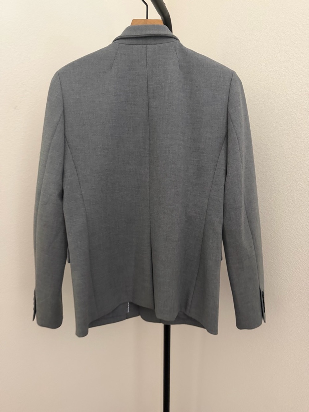 Women's Gray Tailored Blazer - Classic single button regent - Picture 4 of 4
